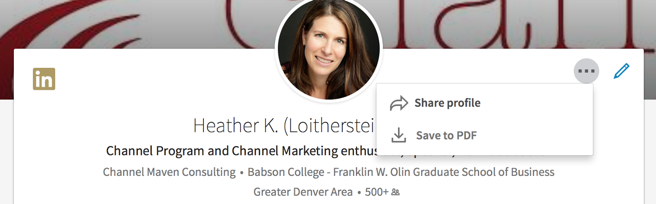 Heather's LinkedIn Profile